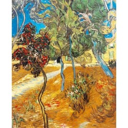 Trees in the Asylum Garden by Vincent Van Gogh -  Art gallery oil...