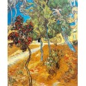 Trees in the Asylum Garden by Vincent Van Gogh -  Art gallery oil...
