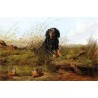 Cocker Spaniel & Woodcock by A.F. Tait – Hand‑Painted Reproduction