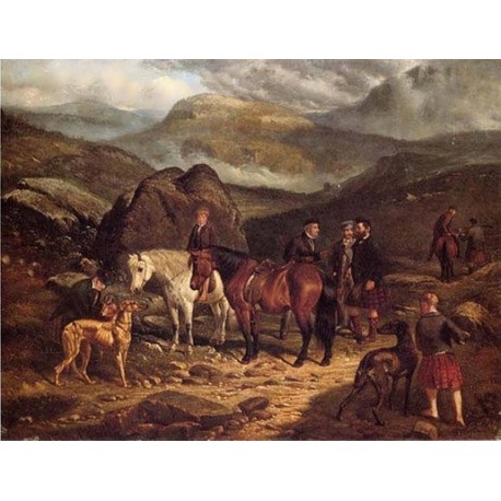 Hunting on the Scottish Highlands By Arthur Fitzwilliam Tait - Art...
