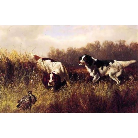 Prairie Shooting Find HIm By Arthur Fitzwilliam Tait - Art gallery oil painting reproductions