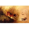 Spaniel Chasing Ducks By Arthur Fitzwilliam Tait - Art gallery oil...