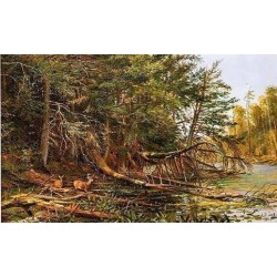 The Outlet of St. Regis Lake By Arthur Fitzwilliam Tait - Art...