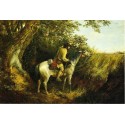 Trapper Looking Out By Arthur Fitzwilliam Tait - Art gallery oil...