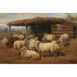 Just Home By Arthur Fitzwilliam Tait - Art gallery oil painting...