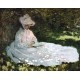 A Woman Reading by Claude Oscar Monet - Art gallery oil painting reproductions