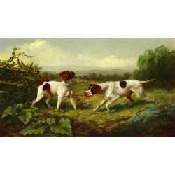 On a Point By Arthur Fitzwilliam Tait - Art gallery oil painting...