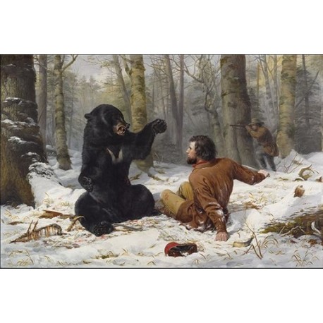 The Life of a Hunter  By Arthur Fitzwilliam Tait - Art gallery oil painting reproductions