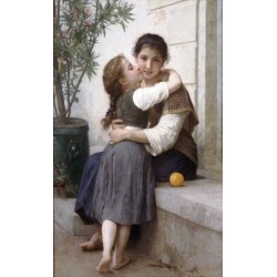 A Little Coaxing 1890 by William Adolphe Bouguereau - Art gallery...