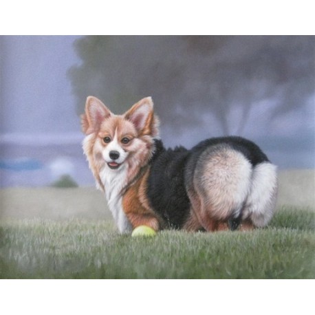Dog Oil Painting 7 - Art Gallery Oil Painting Reproductions