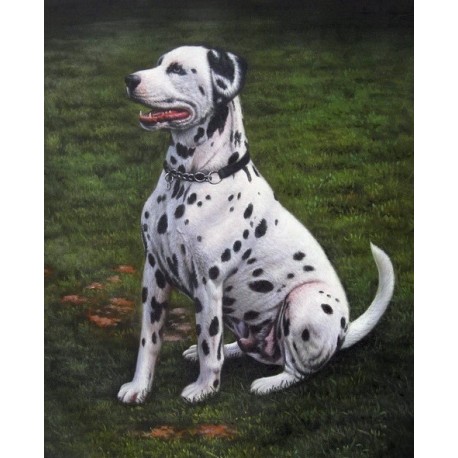 Dog Oil Painting 15 - Art Gallery Oil Painting Reproductions