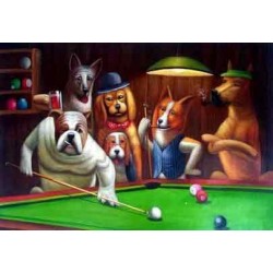 Dog Oil Painting 18 - Art Gallery Oil Painting Reproductions