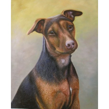 Dog Oil Painting 23 - Art Gallery Oil Painting Reproductions