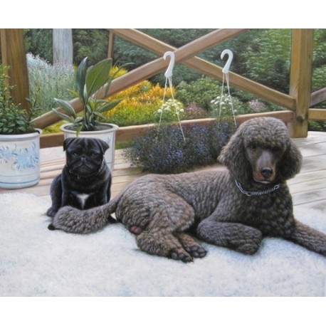 Dog Oil Painting 24 - Art Gallery Oil Painting Reproductions