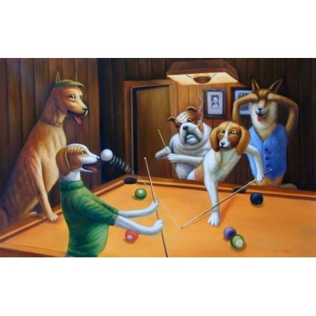 Dog Oil Painting 28 - Art Gallery Oil Painting Reproductions