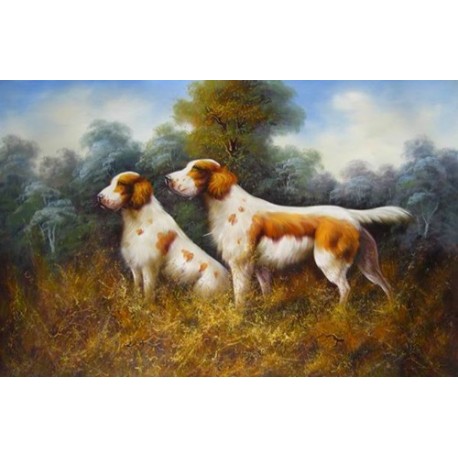 Dog Oil Painting 29 - Art Gallery Oil Painting Reproductions