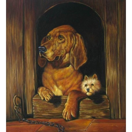 Dog Oil Painting 31 - Art Gallery Oil Painting Reproductions