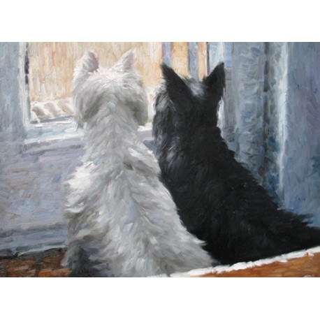 Dog Oil Painting 34 - Art Gallery  Oil Painting Reproductions