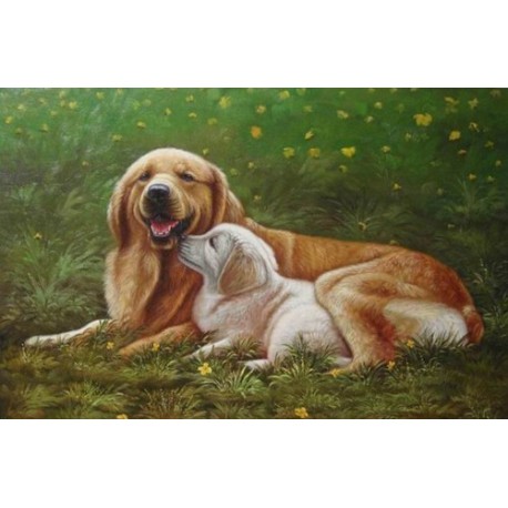 Dog Oil Painting 38 - Art Gallery  Oil Painting Reproductions