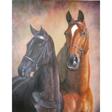 Horses Oil Painting 4 - Art gallery Oil Painting Reproductions