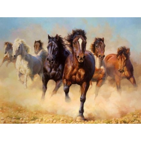 Horses Oil Painting 8 - Art gallery Oil Painting Reproductions