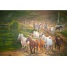 Horses Oil Painting 16 - Art gallery Oil Painting Reproductions