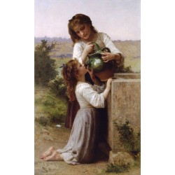 At the Fountain 1897 by William Adolphe Bouguereau - Art gallery...