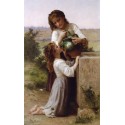 At the Fountain 1897 by William Adolphe Bouguereau - Art gallery...