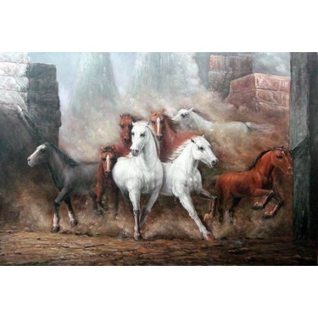 Horses Oil Painting 28 - Art gallery Oil Painting Reproductions