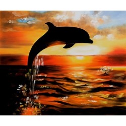 Dolphin II Oil Painting - Art Gallery Oil Painting Reproductions