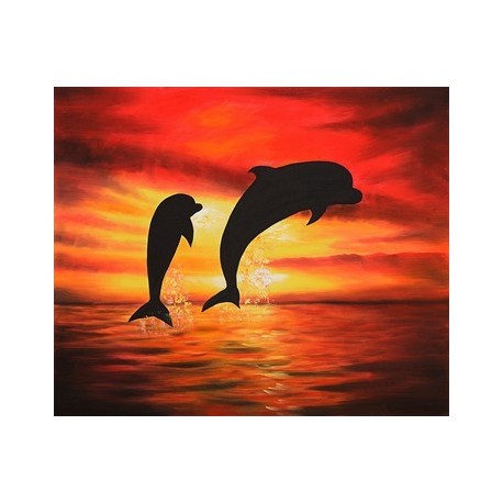 Dolphin III Oil Painting  - Art Gallery  Oil Painting Reproductions