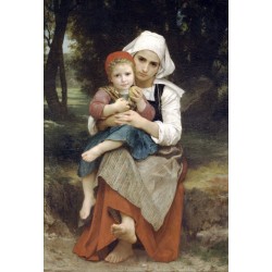 Breton Brother and Sister 1871 by William Adolphe Bouguereau - Art...