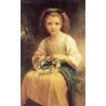 Child Braiding a Crown 1874 by William Adolphe Bouguereau - Art...