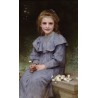 Daisies1894 by -William Adolphe Bouguereau - Art gallery oil...