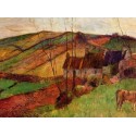 Cottages on Mount Sainte Marguerite by Paul Gauguin - Art gallery...