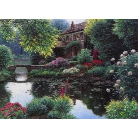 Somerset Bridge - Art gallery oil painting