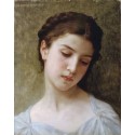 Head Of A Young Girl 1898 by William Adolphe Bouguereau - Art...