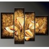 Brown Flowers II | Oil Painting Abstract art Gallery