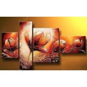Brown Flowers IV | Oil Painting Abstract art Gallery