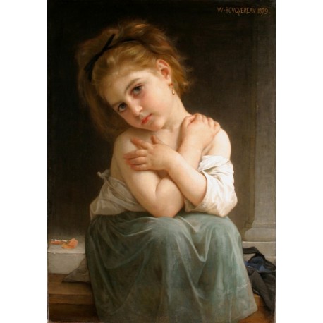 La frileuse by William Adolphe Bouguereau - Art gallery oil painting reproductions