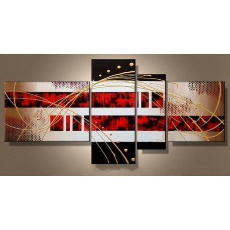 Black White & Red II | Oil Painting Abstract art Gallery