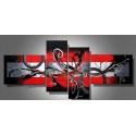 Black White & Red III| Oil Painting Abstract art Gallery