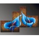 Blue Flowers | Oil Painting Abstract art Gallery