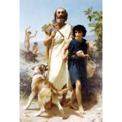 Homer and His Guide by William Adolphe Bouguereau - Art gallery oil painting reproductions