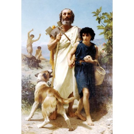 Homer and His Guide by William Adolphe Bouguereau - Art gallery...