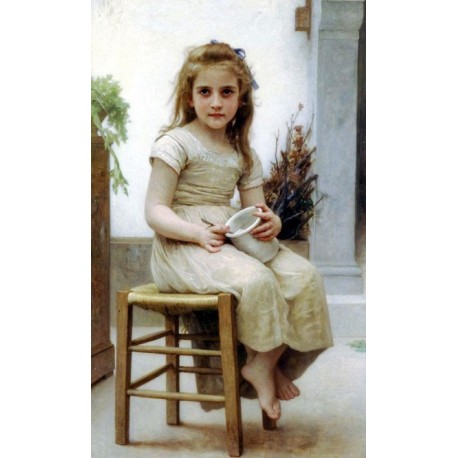 Le Gouter by William Adolphe Bouguereau - Art gallery oil painting...