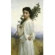 Laurel Branch 1900 by William Adolphe Bouguereau - Art gallery oil painting reproductions