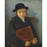 Portrait of a Jewish Boy by Lazar Krestin | Jewish Art Oil Painting Gallery