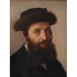 Portrait of a Hasid 1898 by Lazar Krestin | Jewish Art Oil...