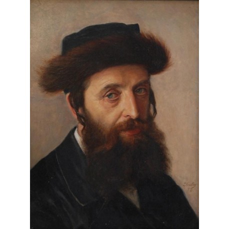 Portrait of a Hasid 1898 by Lazar Krestin | Jewish Art Oil...
